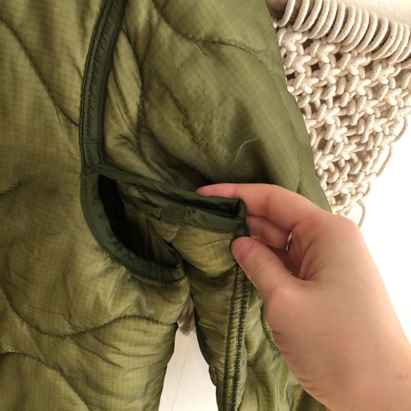 Green Quilted Liner Jacket VTG Style - Picture 2 of 5